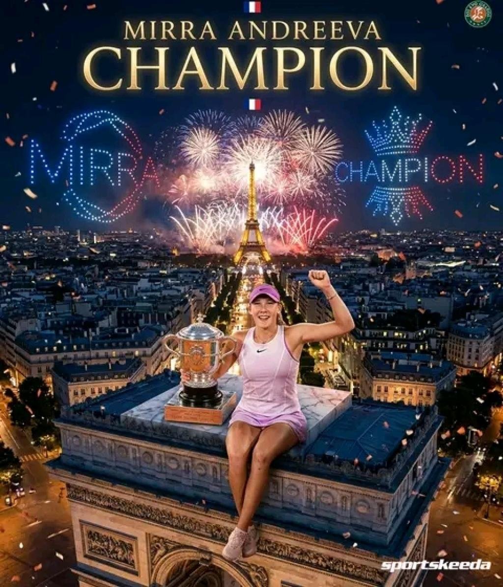 Russian teenager Mirra Andreeva wins 2026 French Open Ladies title