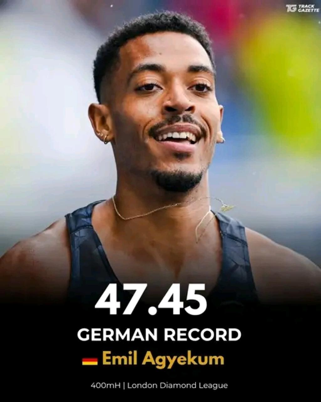Eric Agyekum breaks long-standing German 400mH national record