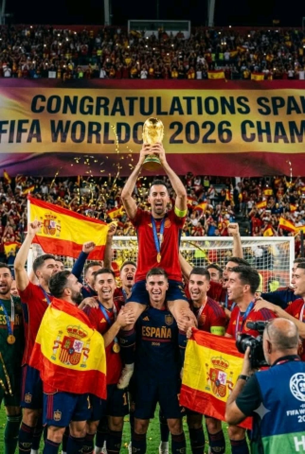 Spain wins 2026 FIFA World Cup for the second time
