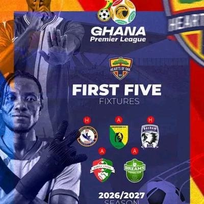 How many points can Accra Hearts of Oak maximize in their opening five games of the 2026/27 GPL season as they aim for the title?