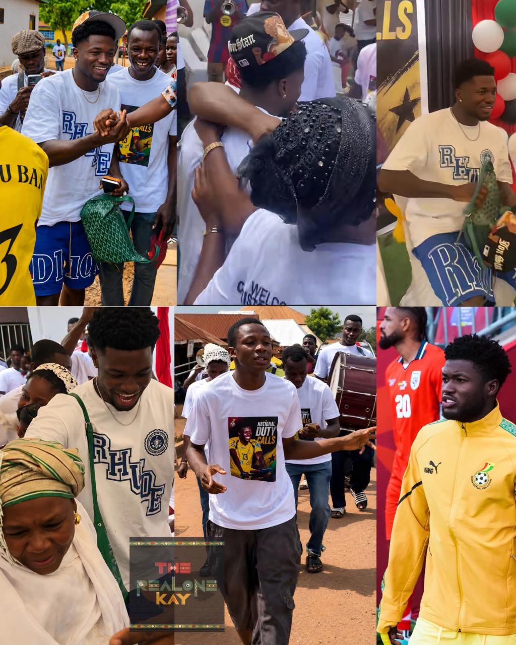 Christopher Bonsu Baah receives hero's welcome in Bono region after after World Cup campaign with the Black Stars