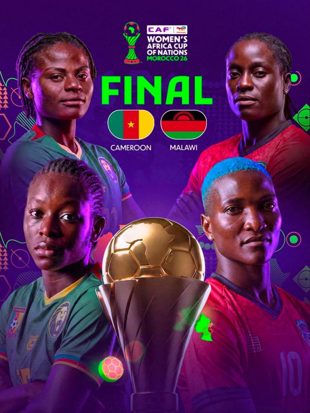 Cameroon, Malawi to contest 2026 WAFCON final on Sunday