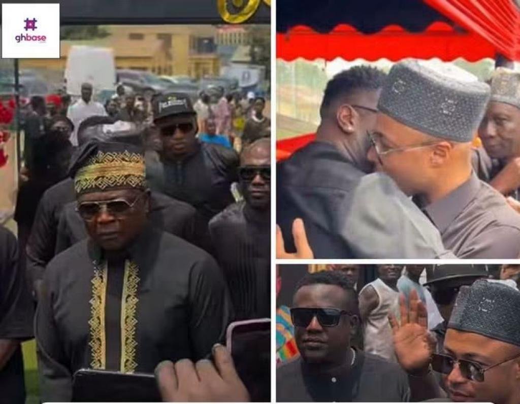 Ghana legend Abedi Pele and the Ayew family turn up for the one-week observation of late father of former Black Stars captain Asamoah Gyan