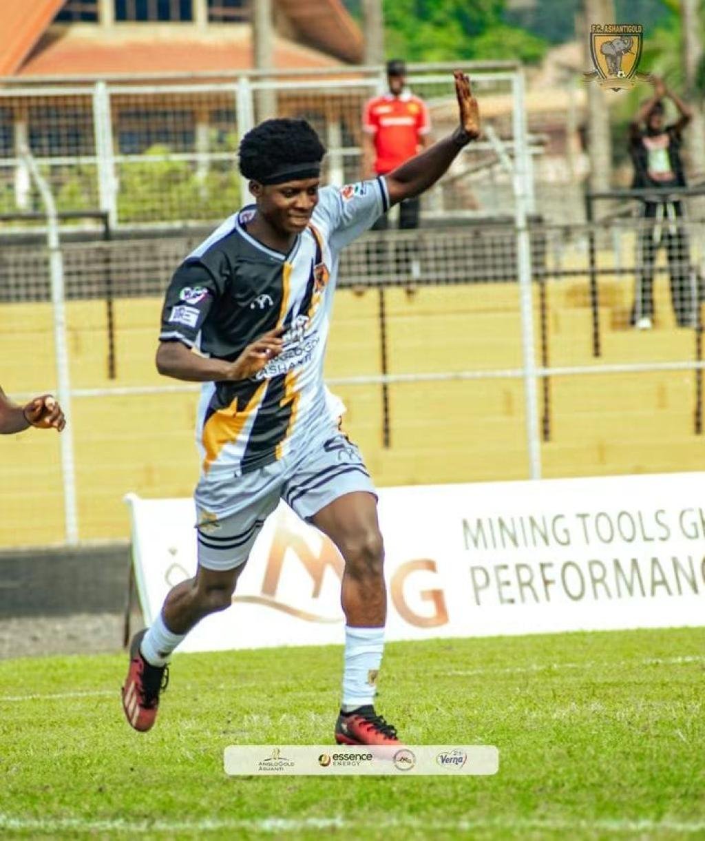 FC AshantiGold 04's David Gyamfi Junior leads GPL goal king race with 3 goals after three matches