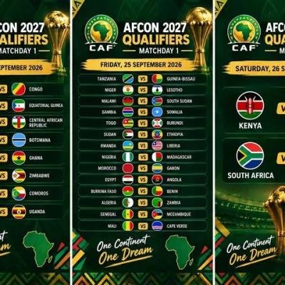 2027 PAMOJA AFCON qualifiers starts with eight matches on Thursday