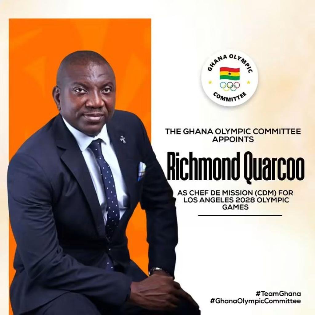 GOC appoints Richmond Quarcoo as Ghana's Chef de Mission for 2028 LA Olympics
