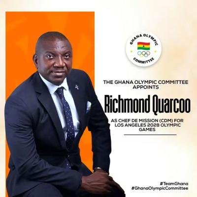 GOC appoints Richmond Quarcoo as Ghana's Chef de Mission for 2028 LA Olympics