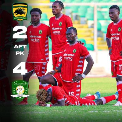Defending champions Asante Kotoko out of MTN FA Cup as Aduana FC, Medeama SC and Heart of Lions reach last eight