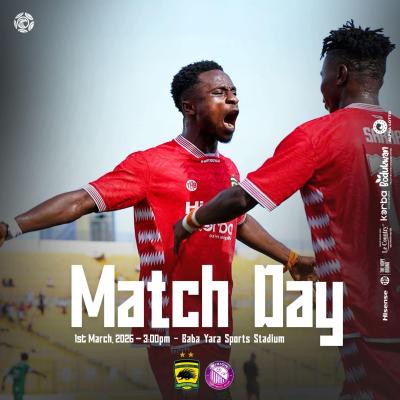 Check out the eight matches coming up in the GPL on Sunday as Asante Kotoko hosts Vision FC with Hearts of Oak away to Gold Stars