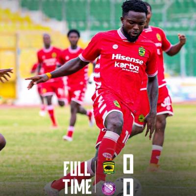 Asante Kotoko, Medeama SC drop points on Sunday as eight goals are scored in the Ghana Premier League
