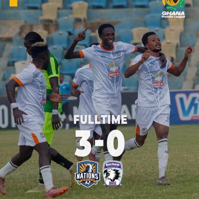 Nations FC beat Bechem United 3-0 to move eighth on GPL table