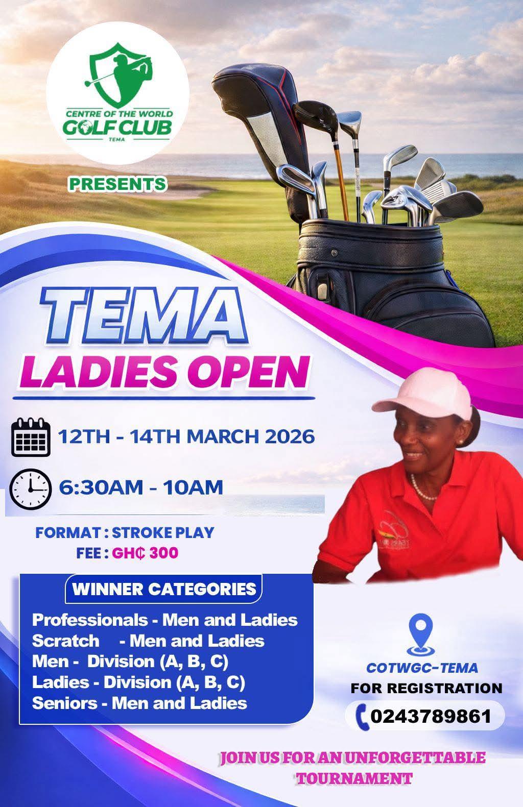 Golf: Tema Ladies Open to climax at Centre of the World Club Saturday