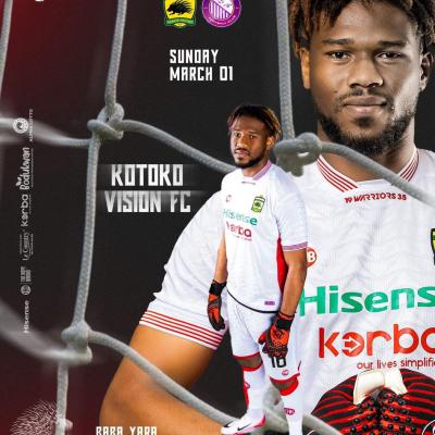 Asante Kotoko aims to beat Vision FC to keep pressure at the top of the GPL table
