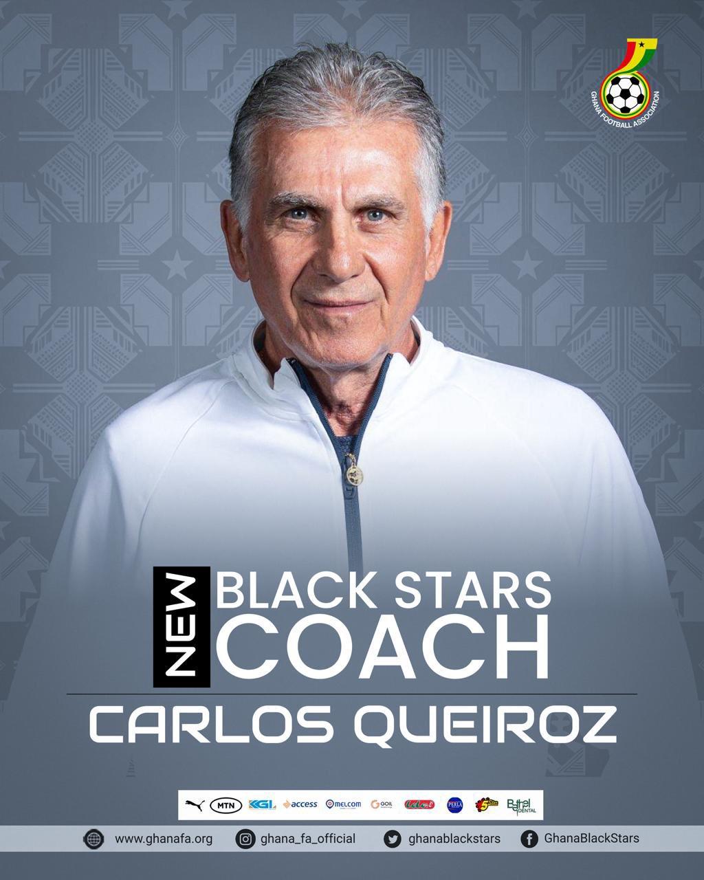 New Black Stars coach Carlos Queiroz to stay in a rented apartment during his stay in Ghana
