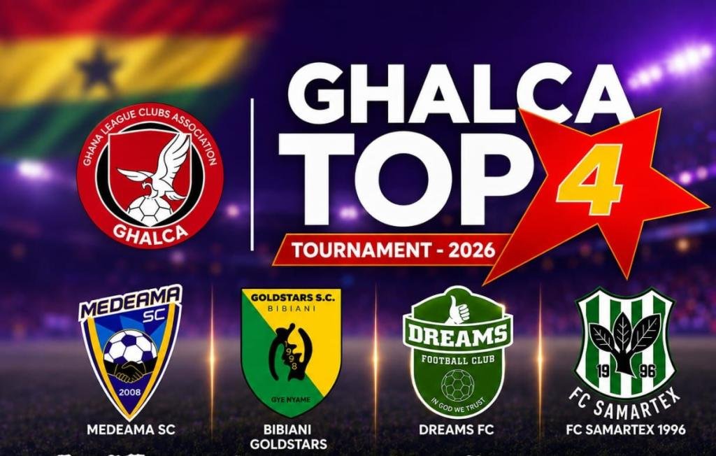 2026 GHALCA Top 4 competition set to be played August 26 - 30 in Accra