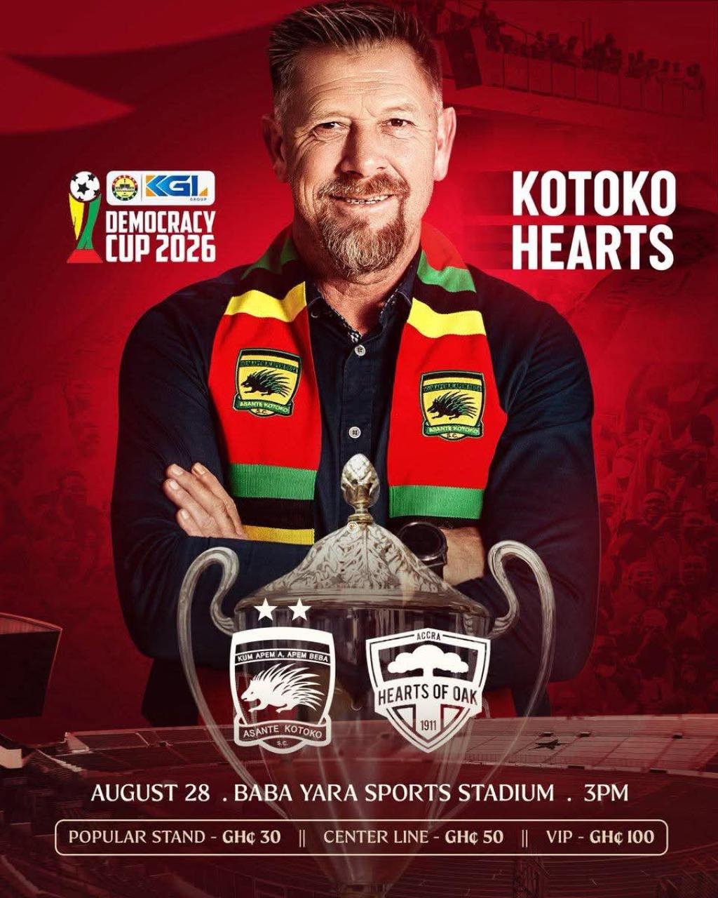 Asante Kotoko confirms participation in 2026 Democracy Cup game