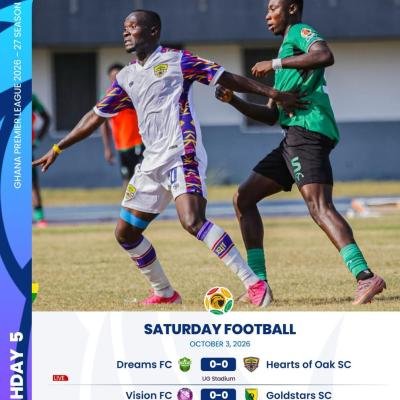 Two Saturday matches in the GPL both end goalless as Accra Hearts of Oak record another blank